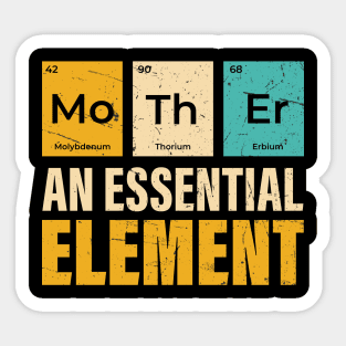 Womens Mother Periodic Table Elements of a Mother's Day Sticker